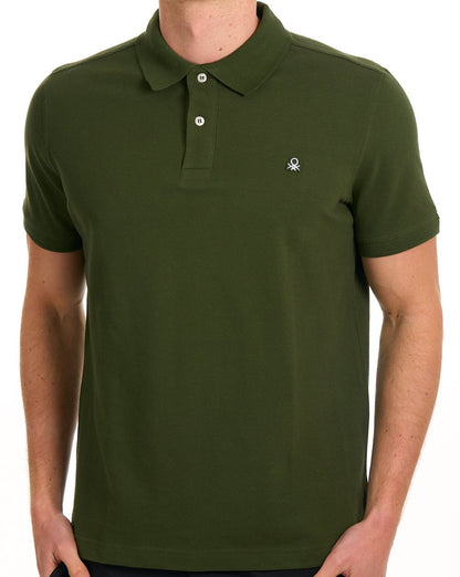 Benetton Poloshirt Dunkelgrün