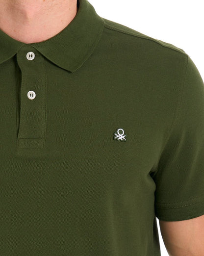 Benetton Poloshirt Dunkelgrün