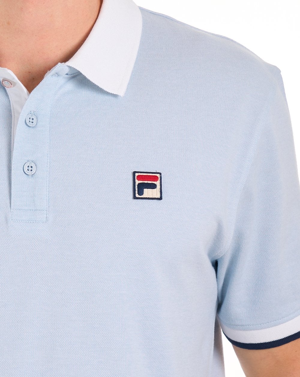Fila Vintage Ruben Poloshirt Himmelblau