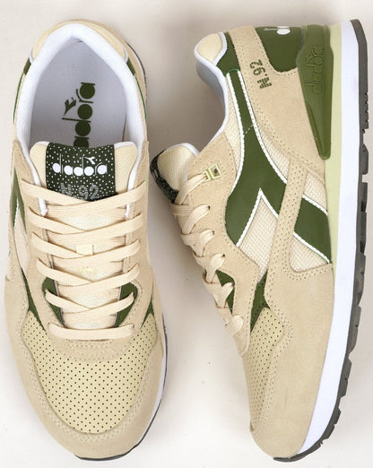 Diadora N92 Advance Trainerschuhe, Creme-Olive