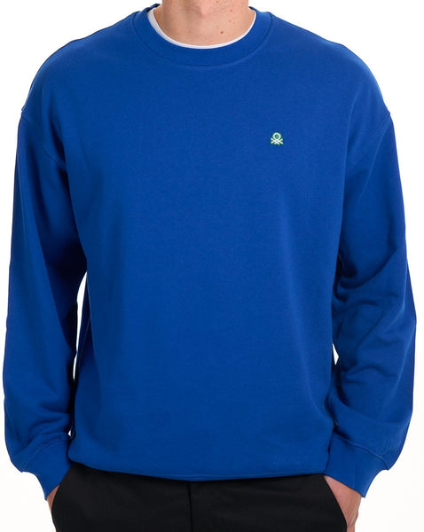 Benetton Logo Sweatshirt Royal Blue
