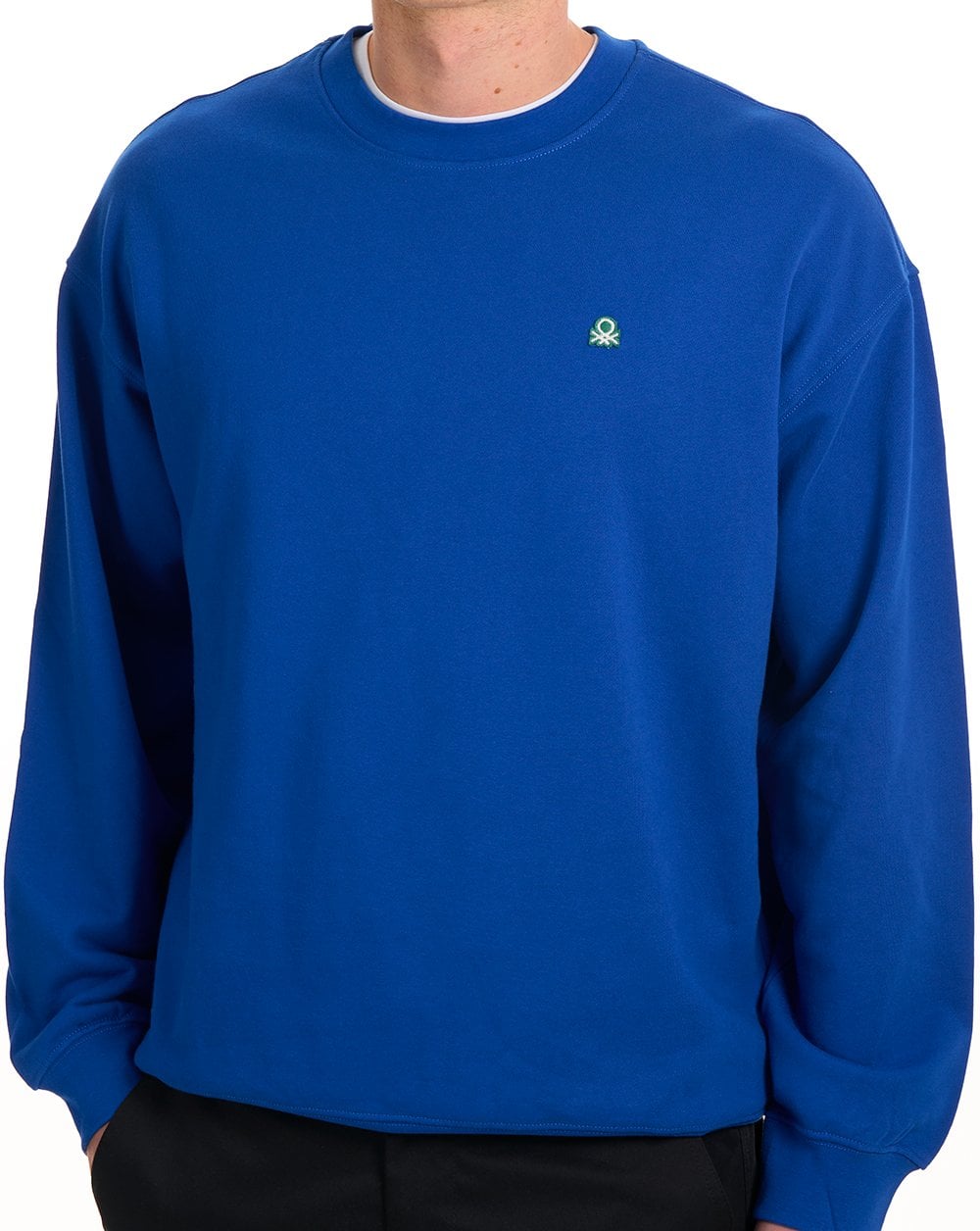 Benetton Logo Sweatshirt Königsblau