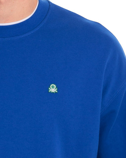 Benetton Logo Sweatshirt Königsblau