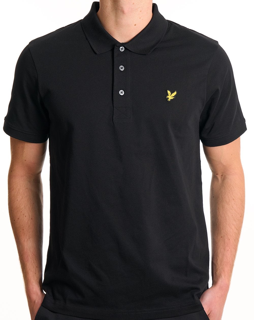 Lyle & Scott Jersey-Poloshirt, Jet Black