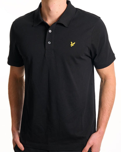 Lyle & Scott Jersey-Poloshirt, Jet Black