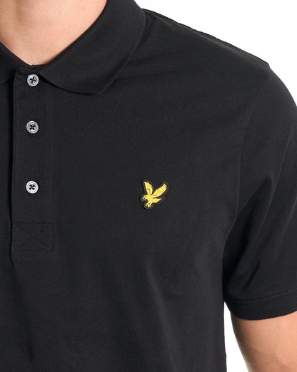 Lyle & Scott Jersey-Poloshirt, Jet Black