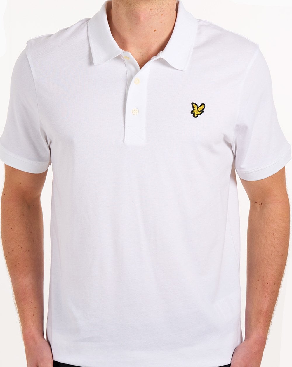 Lyle & Scott Jersey-Poloshirt, Weiß