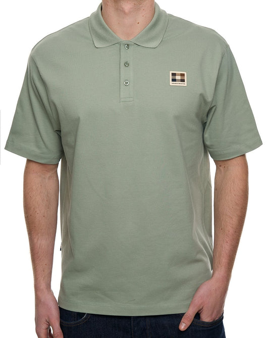 Aquascutum Piqué-Abzeichen Polo Salvia