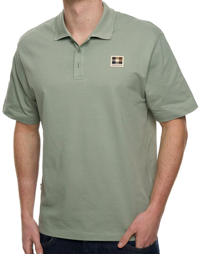 Aquascutum Piqué-Abzeichen Polo Salvia