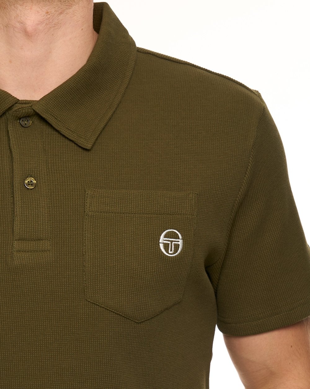 Sergio Tacchini Pitch Pocket Polo Dunkeloliv
