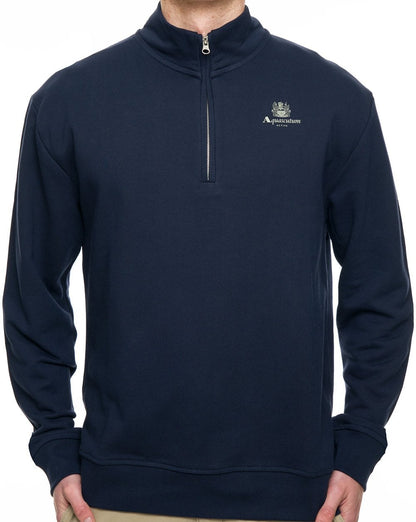 Aquascutum Halbreißverschluss mit Stehkragen, Marineblau