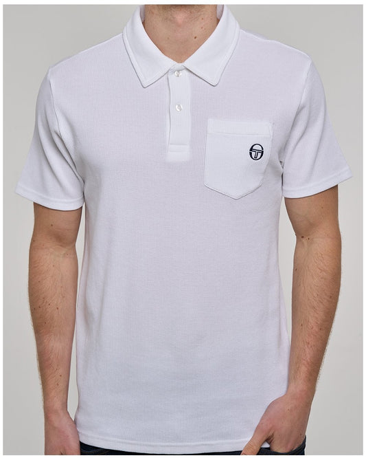 Sergio Tacchini Pitch Pocket Polo Weiß