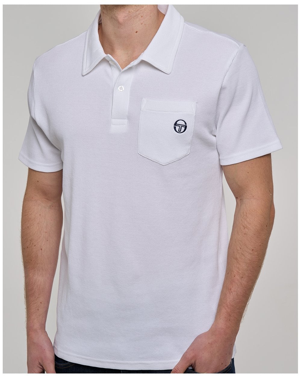 Sergio Tacchini Pitch Pocket Polo Weiß