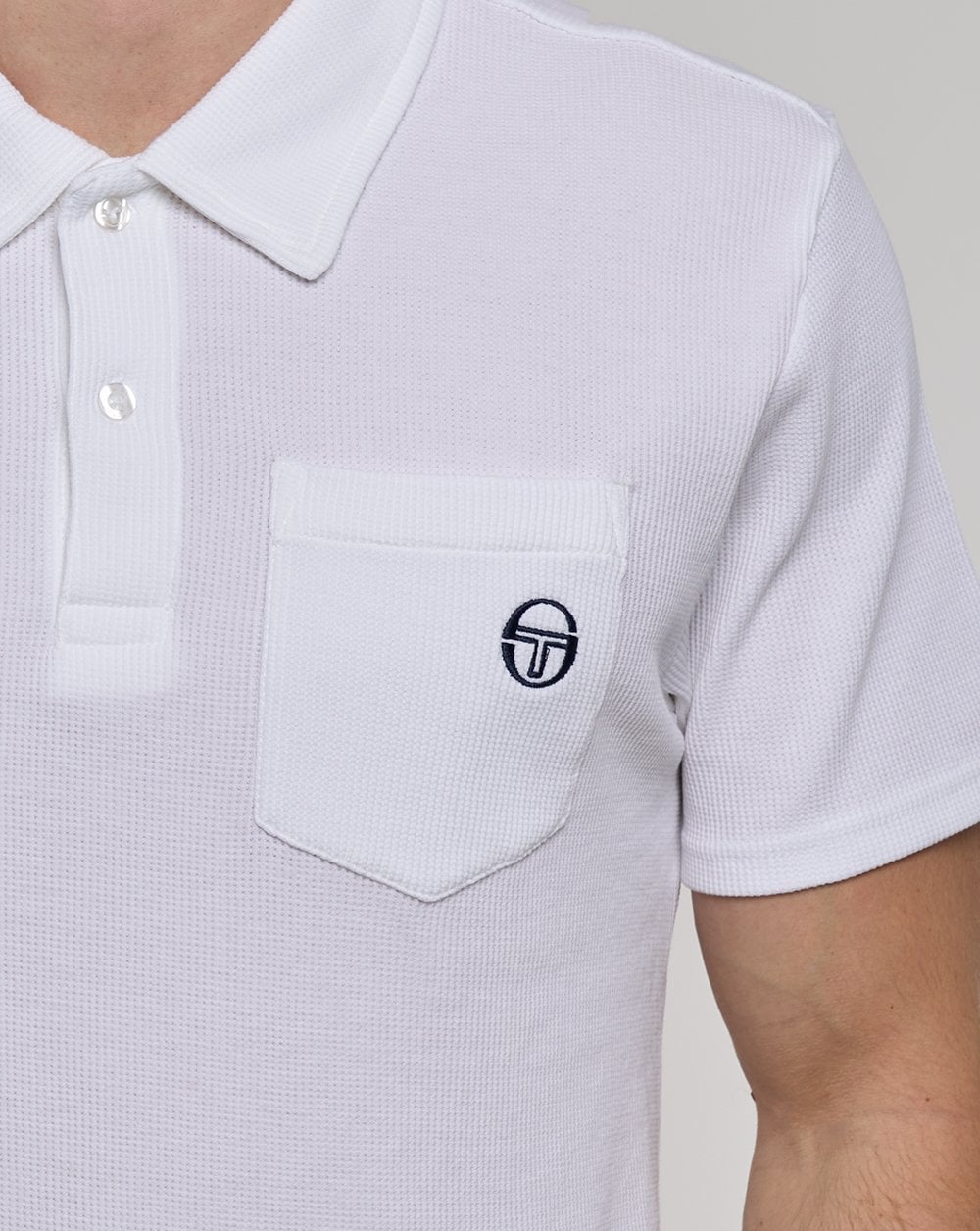 Sergio Tacchini Pitch Pocket Polo Weiß