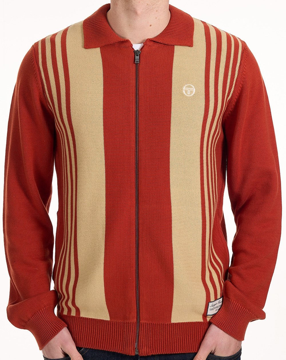 Sergio Tacchini Cipri Zip Cardigan Gebranntes Orange/Sand