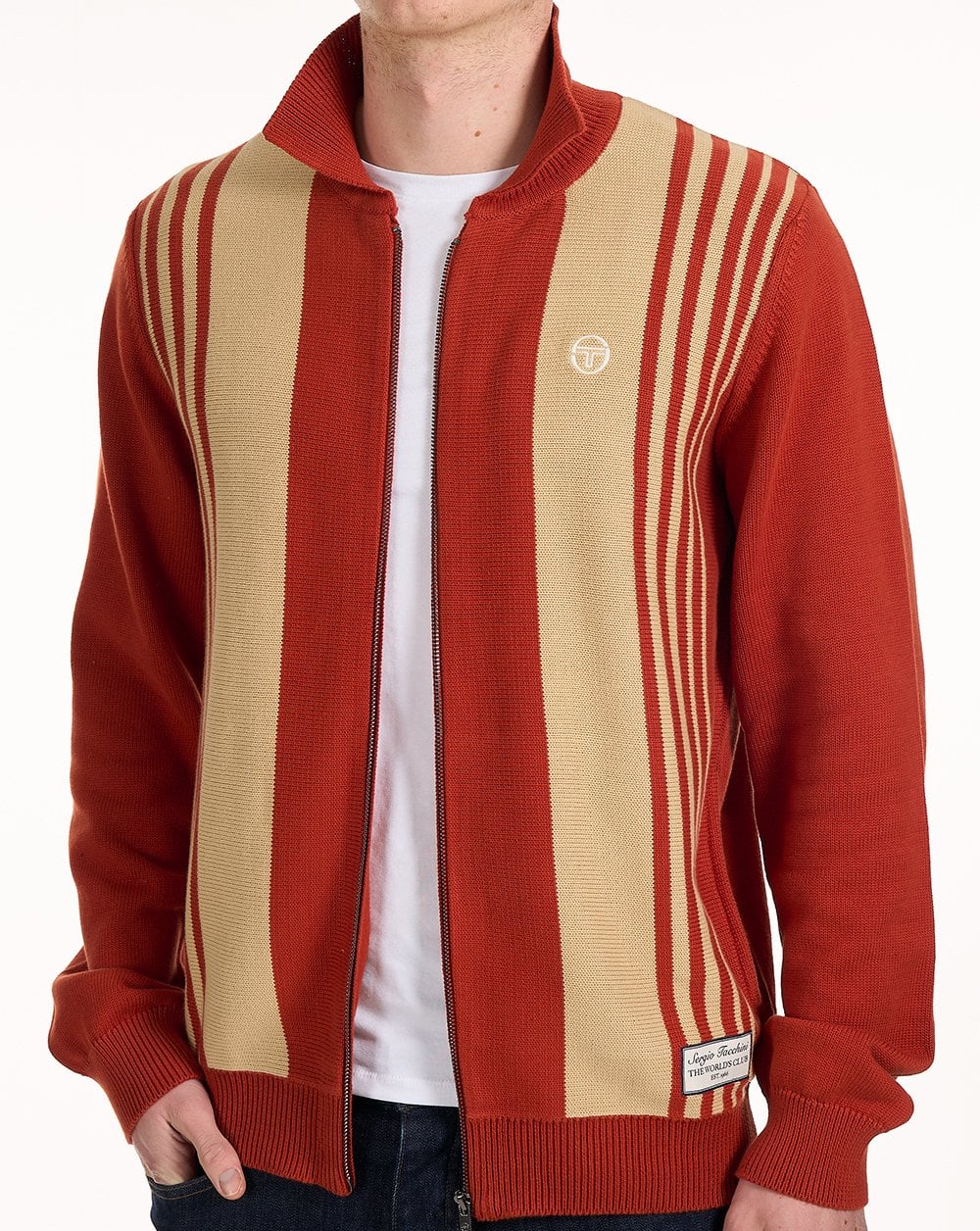 Sergio Tacchini Cipri Zip Cardigan Gebranntes Orange/Sand