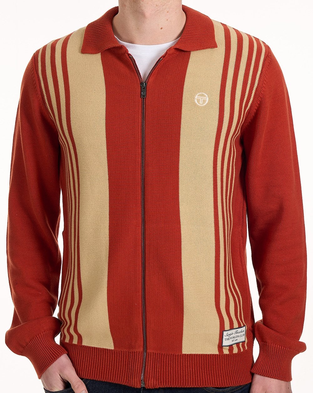 Sergio Tacchini Cipri Zip Cardigan Gebranntes Orange/Sand