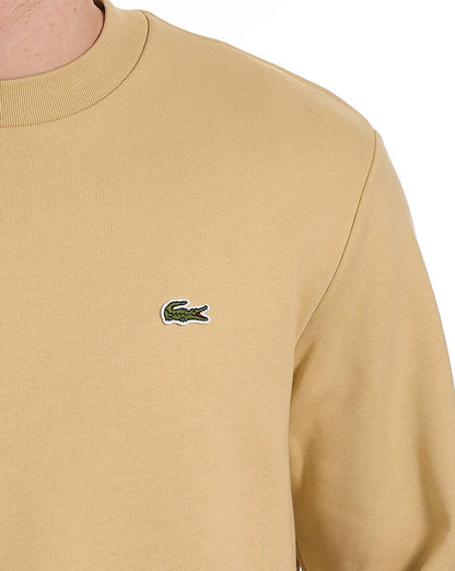 Lacoste Sweatshirt aus gebürsteter Baumwolle, Sand
