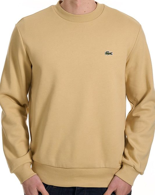 Lacoste Sweatshirt aus gebürsteter Baumwolle, Sand