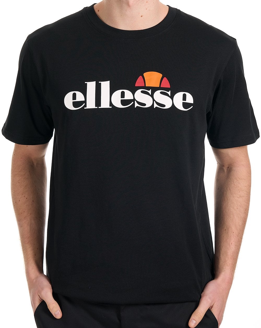 Ellesse – Schwarzes T-Shirt mit Logo