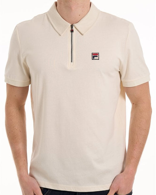 Fila Vintage Fila Vintage Ettore Zip Polo Gardenia