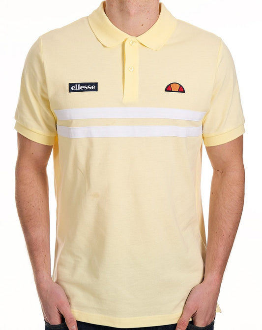 Ellesse Rimini Poloshirt Hellgelb/Weiß