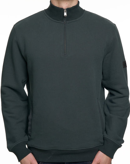 Barbour International Ehan Half Zip Sweatshirt Waldgrün