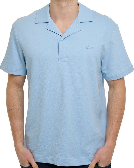 Lacoste Poloshirt mit Reverskragen, Chambray-Blau