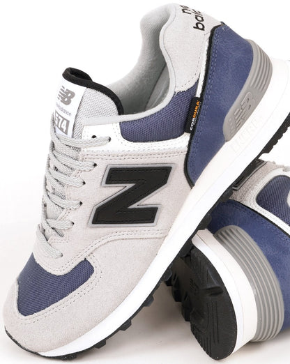 New Balance 574 Sneaker Leinen/Marineblau/Grau