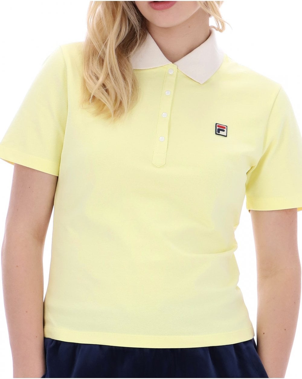 Fila Vintage Juno Fitted Polo, Wachsgelb