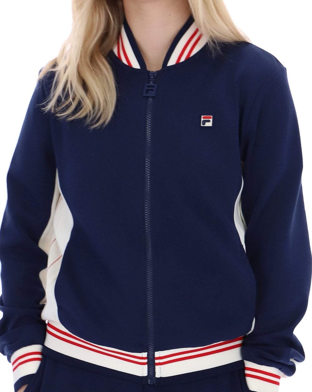 Fila Vintage Silvana Track Top Navy/Gardenia/Red