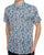 Gabicci Vintage Callum Pattern SS Shirt Delft Blue