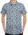 Gabicci Vintage Callum Pattern SS Shirt Delft Blue