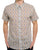 Gabicci Vintage Potter Pattern SS Shirt Cream