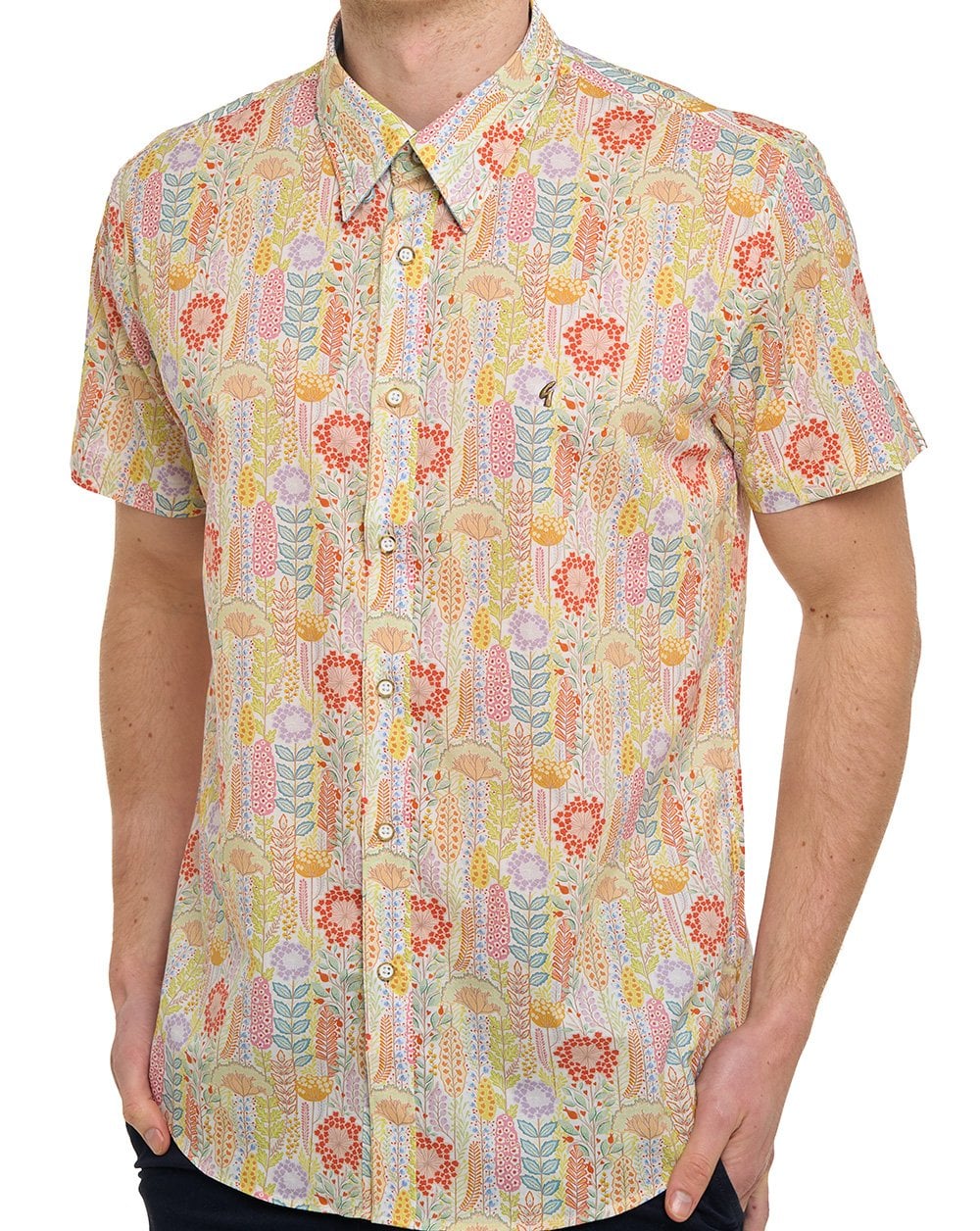 Gabicci Vintage Harvey Kurzarmhemd mit Muster, mehrfarbig