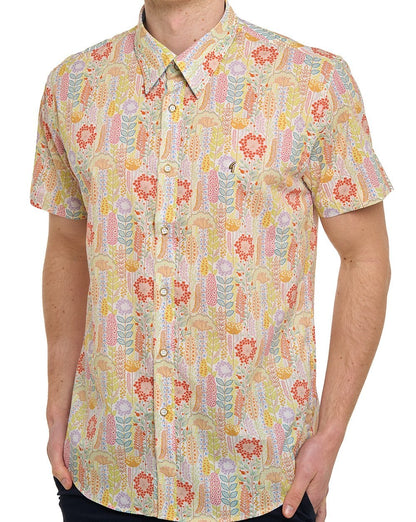 Gabicci Vintage Harvey Kurzarmhemd mit Muster, mehrfarbig