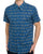 Gabicci Vintage Palmer Pattern SS Shirt Navy