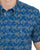 Gabicci Vintage Palmer Pattern SS Shirt Navy