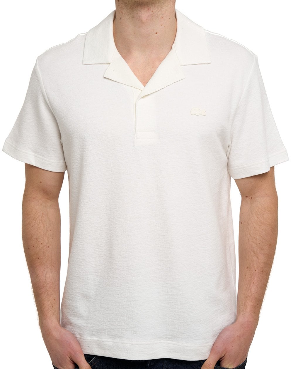 Lacoste Polohemd mit Reverskragen, Mehl