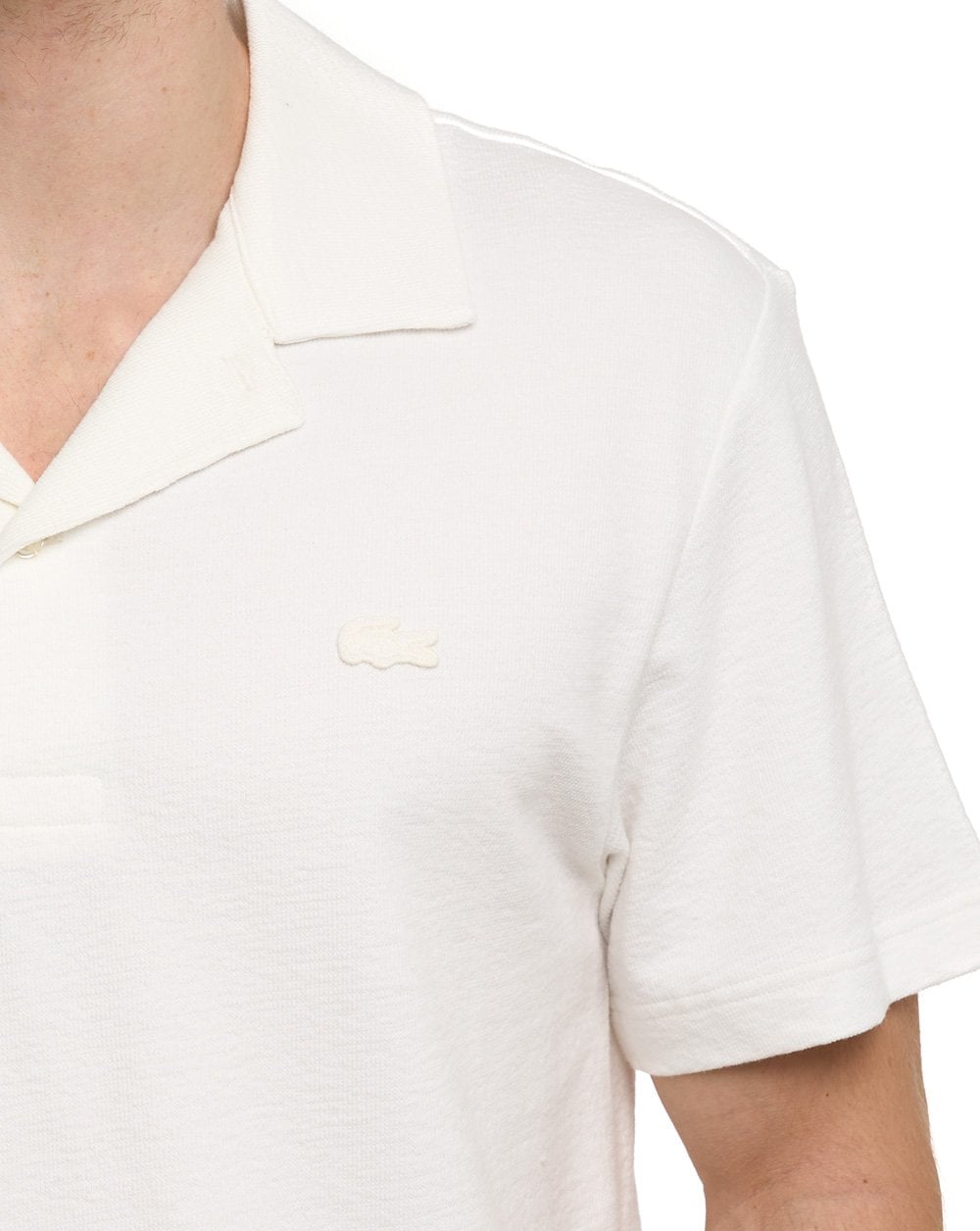 Lacoste Polohemd mit Reverskragen, Mehl