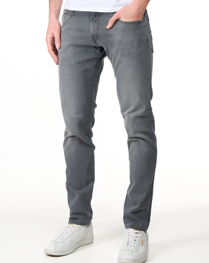 Replay Power Stretch Anbass Slim Fit Jeans, mittelgrau