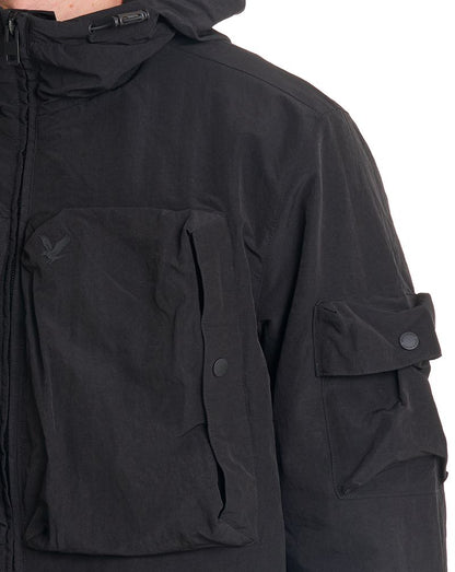 Lyle & Scott Leichte Ripstop-Windjacke, Jet Black