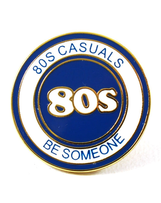 80S Casual Classics 80er-Jahre-Casual-Klassiker, 80er-Jahre-Elite-Anstecknadel, Marineblau/Weiß