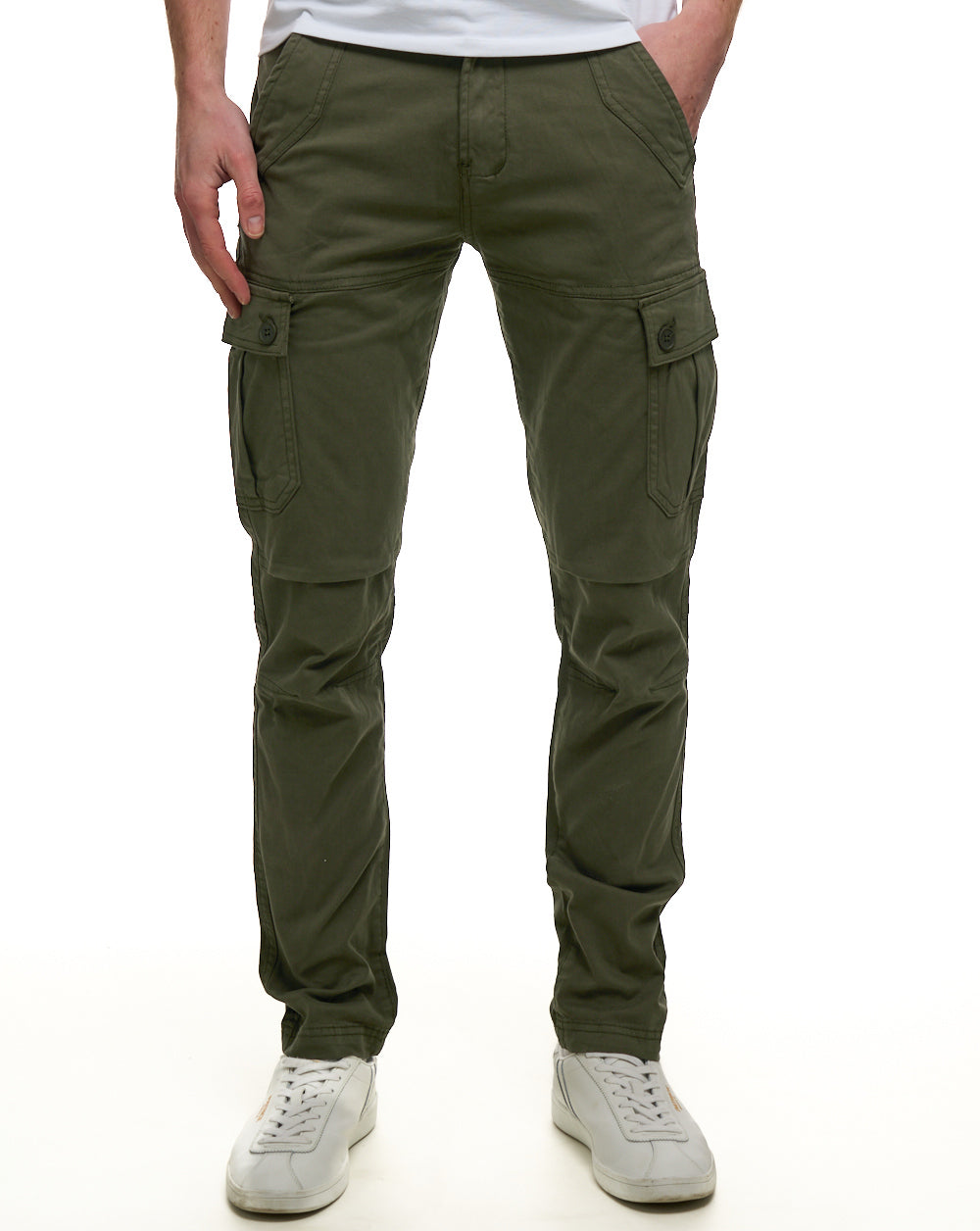 80s Casual Classics Albion Cargo Pants Olive Green