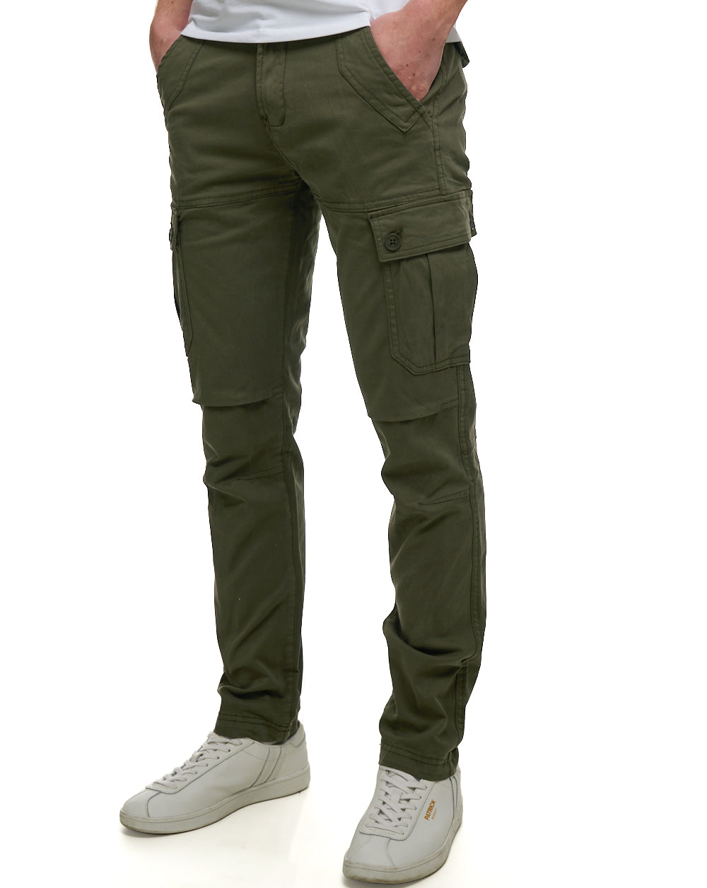 80s Casual Classics Albion Cargo Pants Olive Green