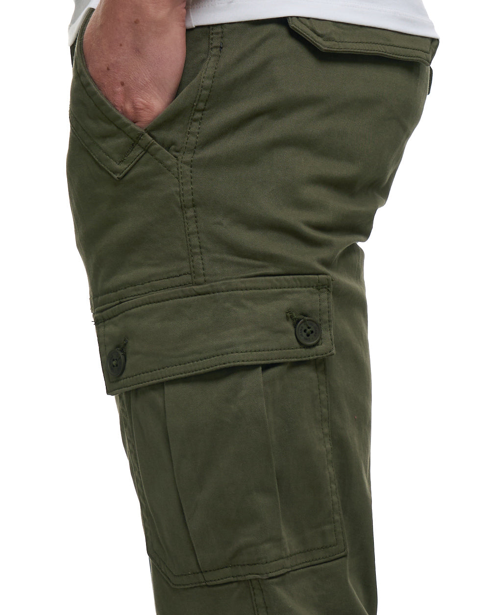 80s Casual Classics Albion Cargo Pants Olive Green