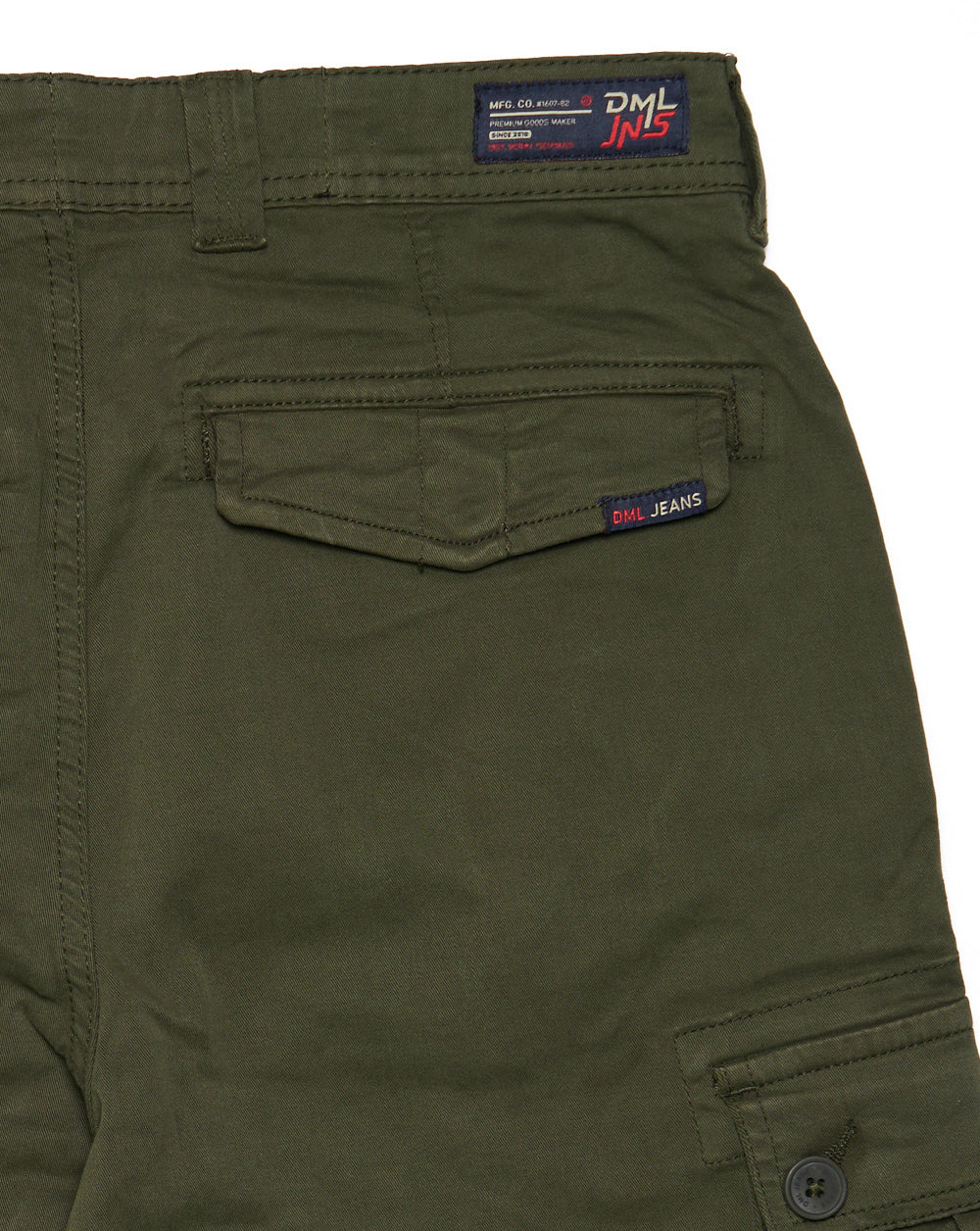 80s Casual Classics Benson Cargo Shorts Olive Green