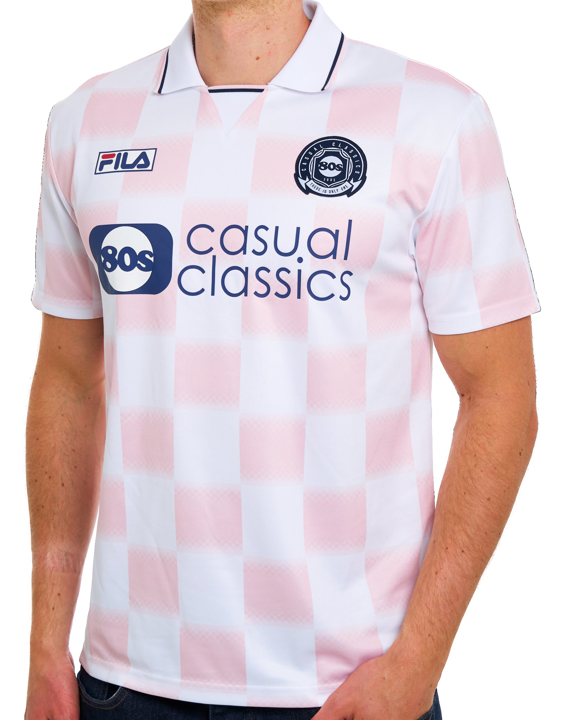 Fila Vintage X Casual Classics Football Shirt White/Chalk Pink
