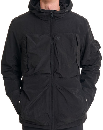Lyle & Scott Leichte Ripstop-Windjacke, Jet Black