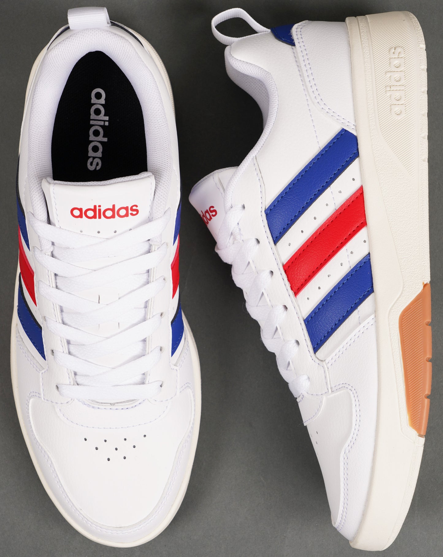Adidas Courtwave Trainers White Royal Red